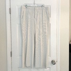 NWT Banana Republic White pinstripe trouser pants Blake fit